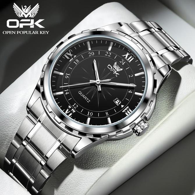 Boshi- Opk Jam Tangan Pria Anti Air Tahan Dital Sport Kulit Analog Hitam Tch Men Kaca