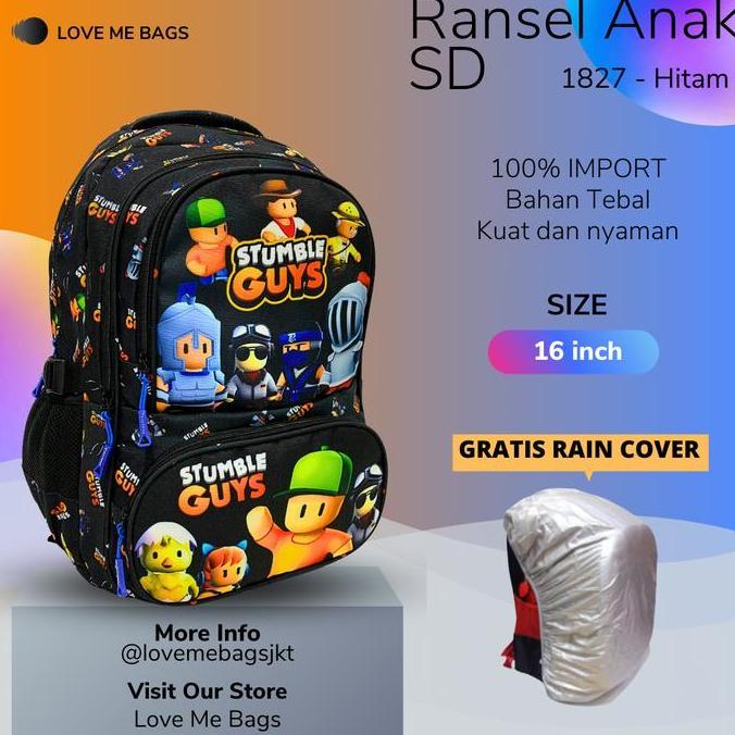 Tas Anak Sekolah Sd Remaja Lmb Bahan Canvas Premium Tebal Karakter