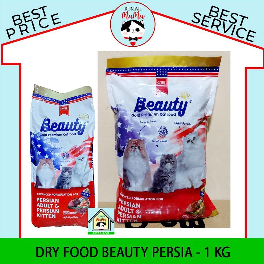 TERLARIS MAKANAN ANAK KUCING DAN KUCING DEWASA BEAUTY PERSIA GOLD 1 KG