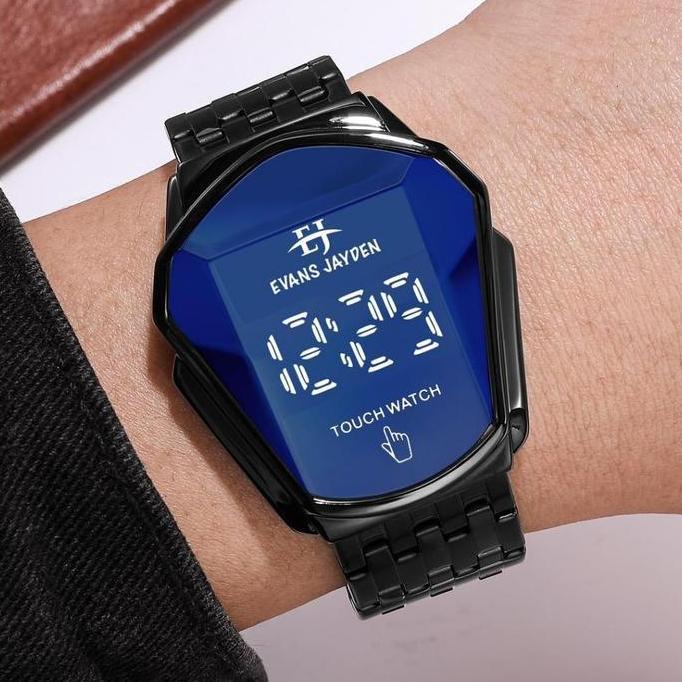Boshi- Evans Jayden Jam Tangan Pria 9953 Rantai Stainless Steel Dital Touch Screen Sapphire Glass Te