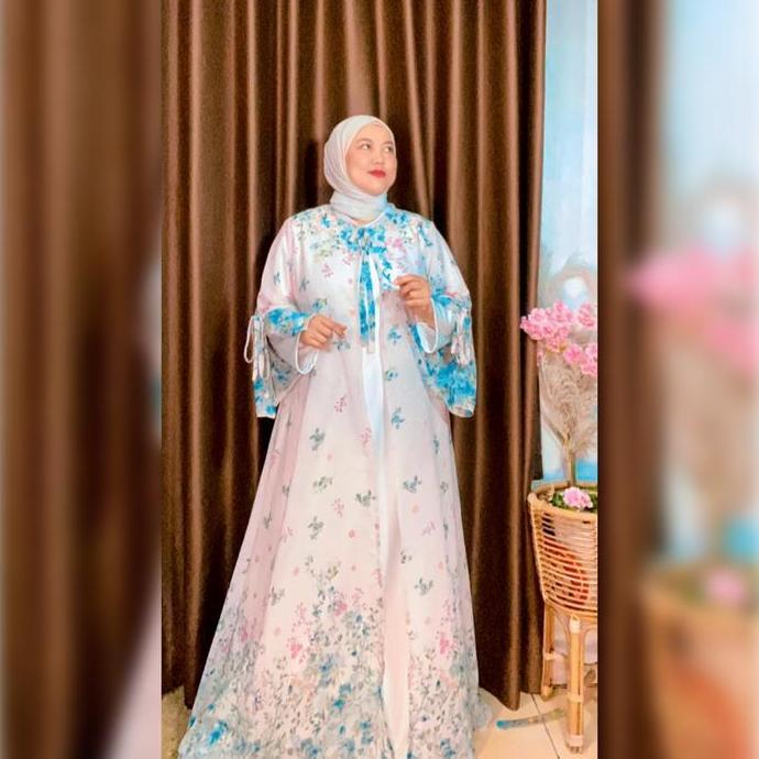 Shukyo- Gamis Abaya Kirana Dress Kancing Ceruty Baby Doll Serut Daster Gamis Busui Rok Plisket Turke