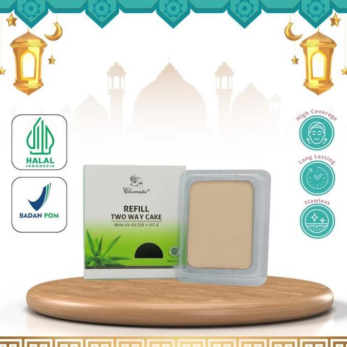 Makeyou- Claresta Bedak Padat Reffil - Reffil + Bedak Claresta