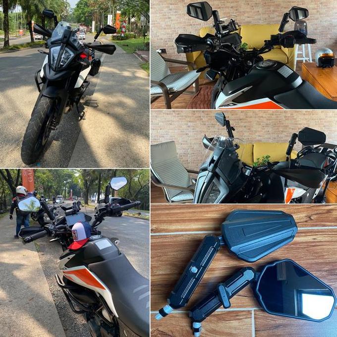spion motor adventure tangkai aluminium ktm 390 250 adventure ktm duke 200 250 390 trail e-mark e24 
