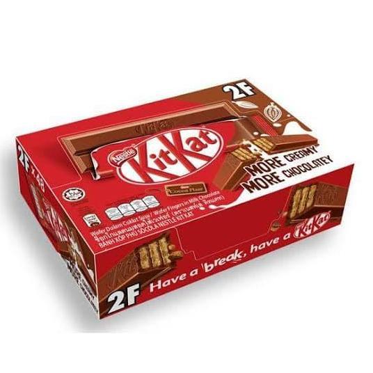 NEW KITKAT KIT KAT COKLAT 2F FINGER CHOCOLATE (PER BOX) MURAH SALE ORI