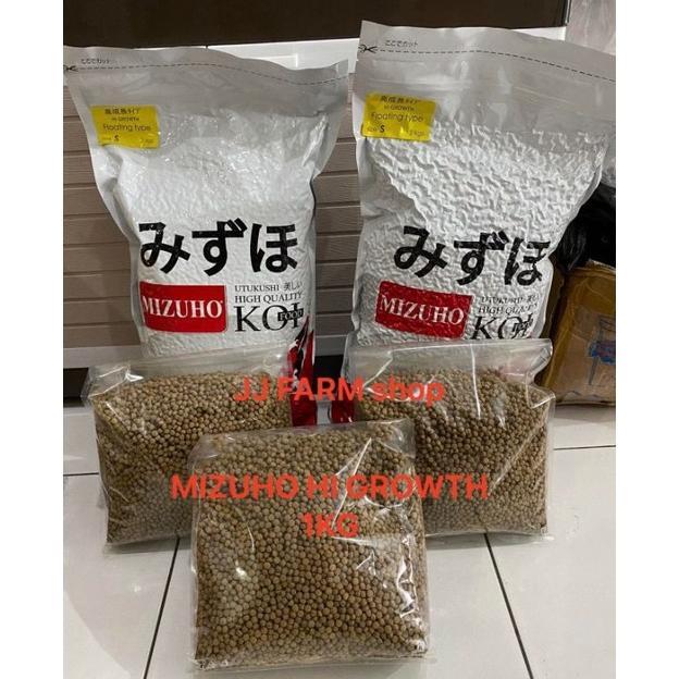 TERLARIS MIZUHO HI GROWTH PELET TOP BAGUS 500GRAM & 1KG SIZE S & M PELET PAKAN IKAN HIAS KOI KOKI LO