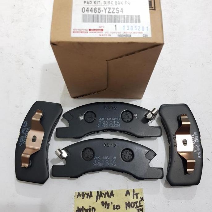 Kampas Rem Depan Agya / Ayla Matic / Metic / A/T Set Asli Merk Toyota