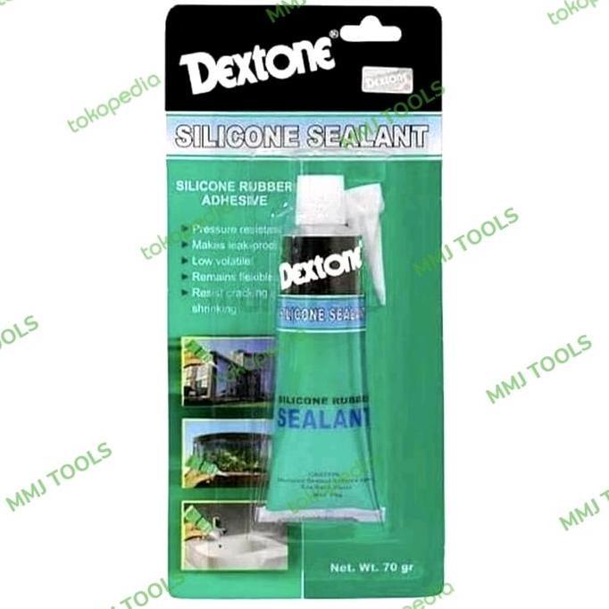 Lem Silikon Sealent DEXTONE 70 gram - Lem kaca besar DEXTONE