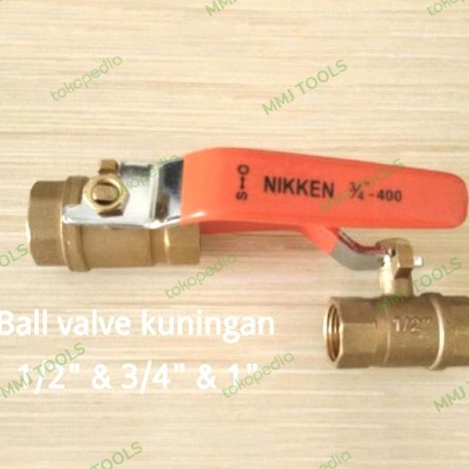 Ball valve Kuningan CAMEL/NIKKEN 1" Stop kran Kuningan CAMEL/NIKKEN 1"