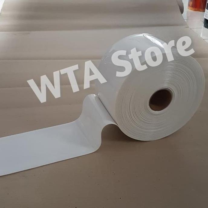 TERLARIS TIRAI PVC STRIP CURTAIN/GORDEN TIRAI PLASTIK PER ROLL PUTIH SUSU