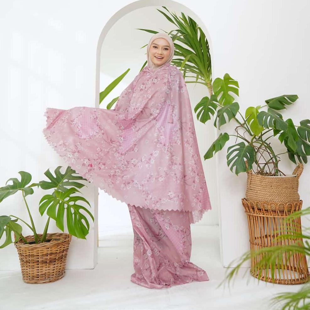 CUCI GUDANG MAIA BY HASYA - Mukena Traveling Mini Pouch Emily Series - (Free Sajadah Muka dan Gantun