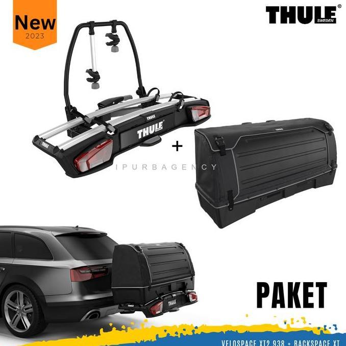 Paket Rak Sepeda Thule Velospace XT + Tas  Backspace XT 300 liter