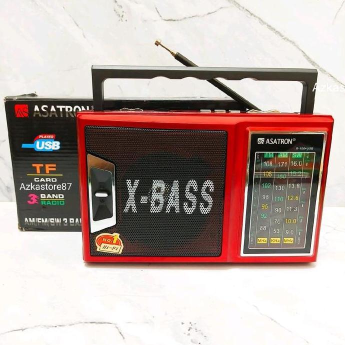 Speaker Radio ASATRON R-1064 X-BASS radio clasik super bass