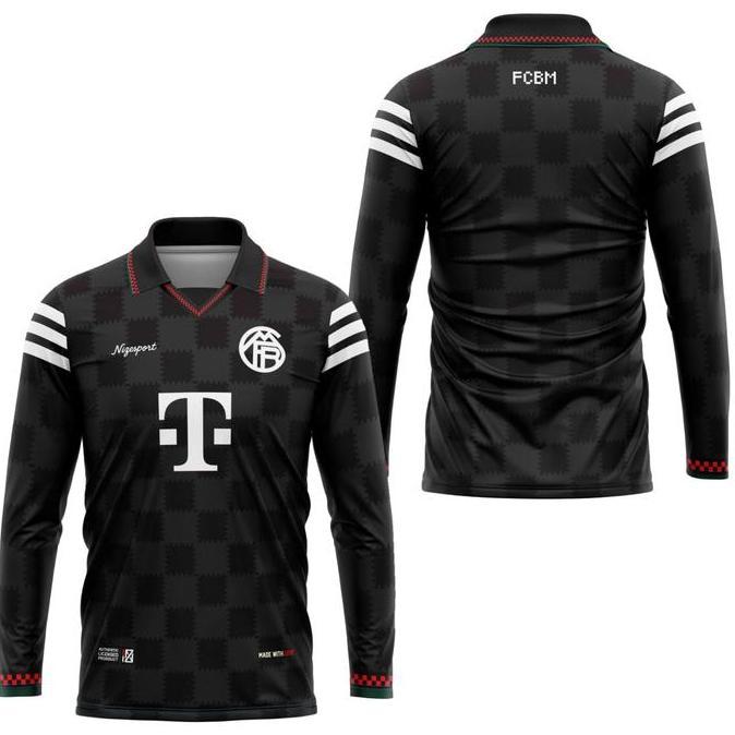 TERLARIS - Nizesport - Jersey Bayern Munchen Hitam LS Long Sleeve Lengan Panjang Vintage Fantasi Ret