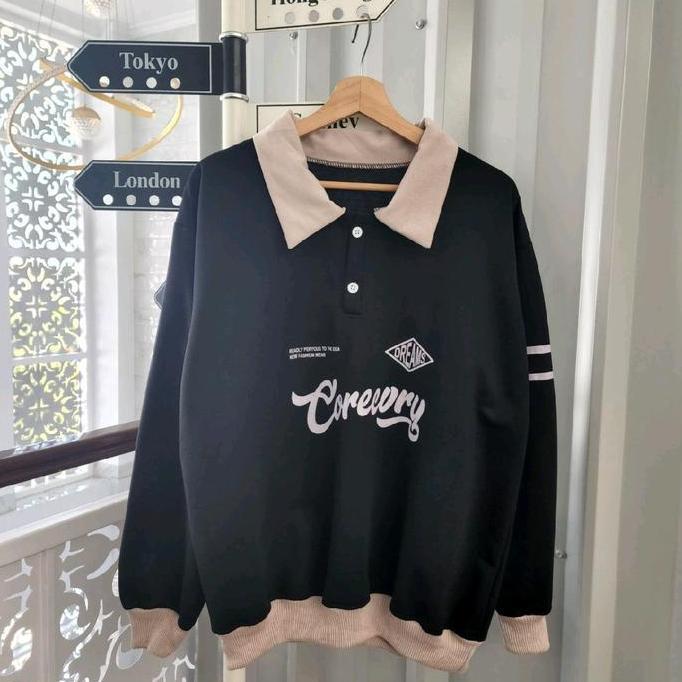 (isi 2 pcs) Jaket Couple Coreeory Oversize  / Hoodie Couple Pacar / Sweater Couple / Baju Couple Pas
