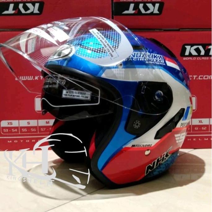 TERLARIS HELM NHK R1 MOTIF MANDALIKA SIRKUIT SPECIAL EDITION