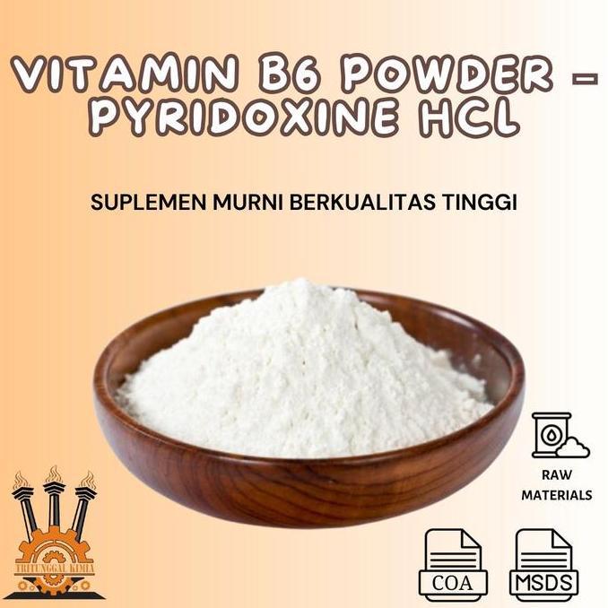 Bahan Baku Suplemen Kesehatan Vitamin B6 Pyridoxine Hci 250Gr