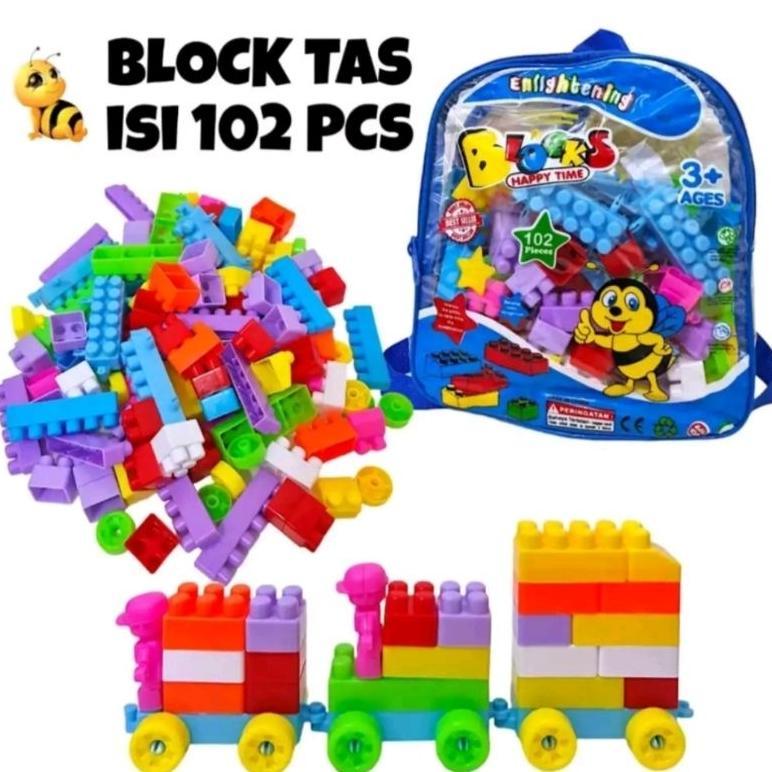 BIG PROMO MAINAN ANAK DIY BUILDING BLOCK ROBOT MOBIL / MAINAN BLOK LEGO SUSUN TAS LEBAH