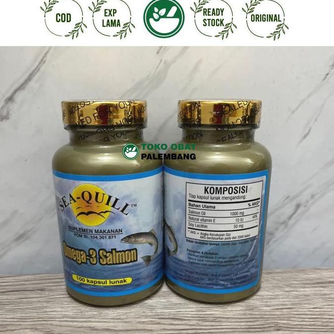 TERLARIS - SEA QUILL OMEGA 3 SALMON 100 KAPSUL LUNAK SEA-QUILL OMEGA 3 SALMON 100