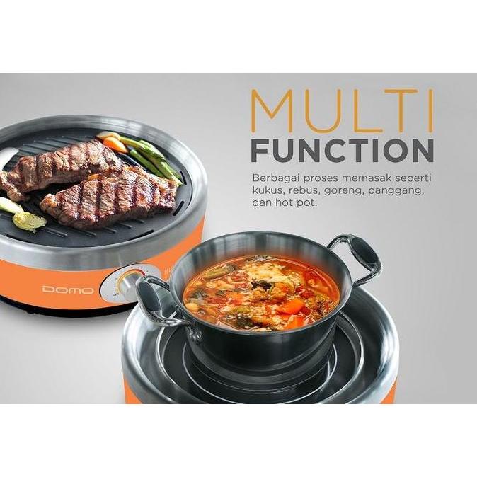 Murah Domo Dq 1410 O/Dq-1410-O Portable Multi Grill Pemanggang Listrik