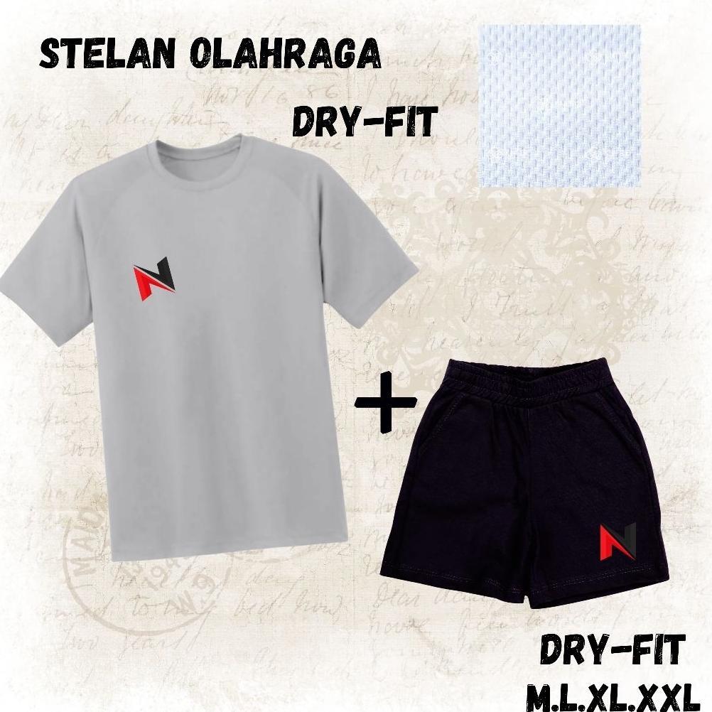 PREMIUM STELAN OLAHRAGA PRIA WANITA DRY FIT SET BAJU CELANA SPORT TRAINING M-XXL