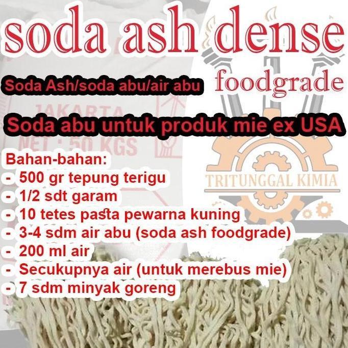 Bubuk Soda Ash Dense Usa Light Food Grade Pengenyal Mie Cendol Makanan 500Gr