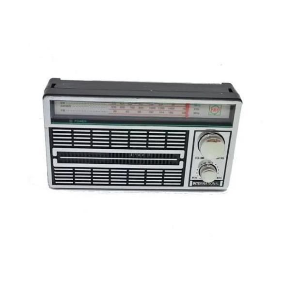 Radio Kecil Jadul Portable International 3 Band Colok atau Baterai