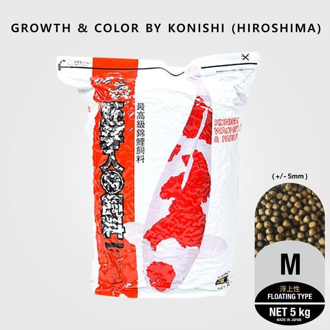 Fisch- Pakan Koi - Konishi Growth & Color 5Kg (M)