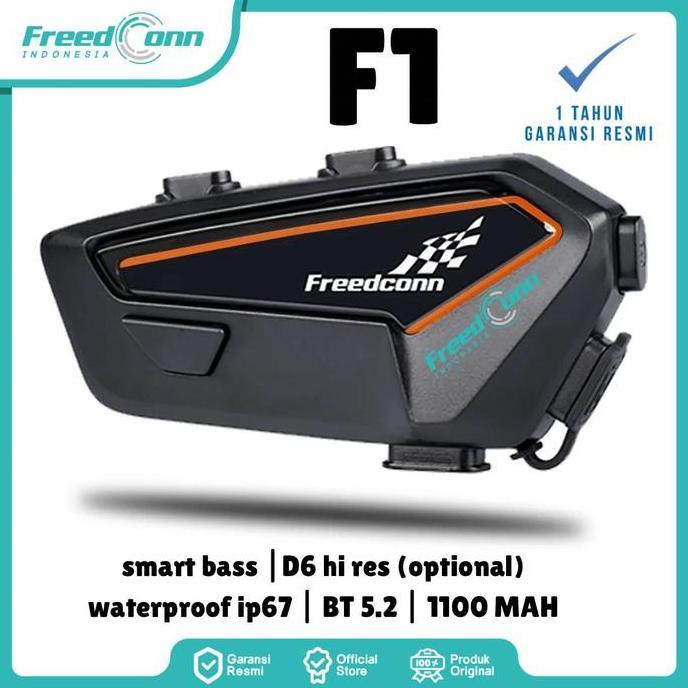 TERLARIS!! FREEDCONN F1 BLUETOOTH HELM HEADSET WIRELESS HI BASS STEREO SUBWOOFER ORINAL