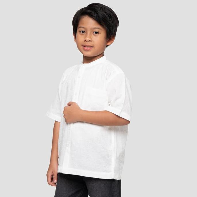 Little M Texture Kemeja Koko Anak Laki-laki 123401444