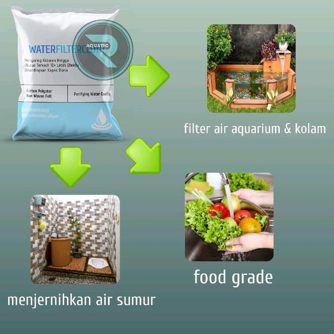 Fisch- Filter Kain Penjernih Air Sumur Aquarium Kolam Ikan