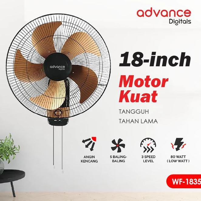 Kipas Angin Dinding Wf1835 18 Inci Baling 5 Stainless Kipas Angin Tornado Fan Swing Kipas Dinding To