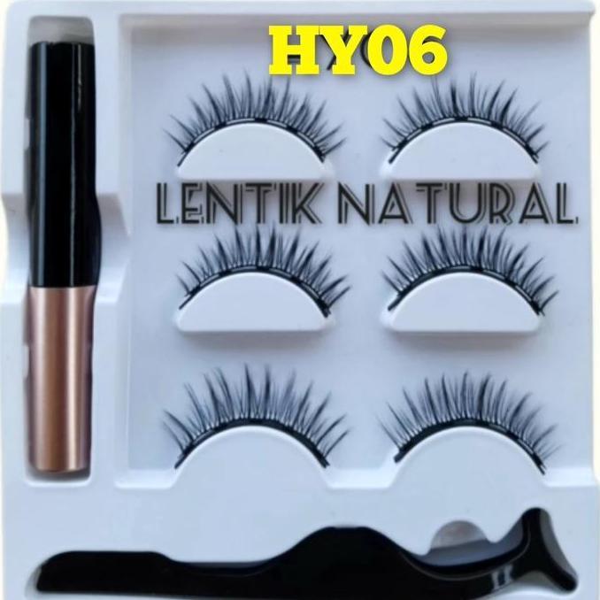 Auge- Bulu Mata Magnet Natural . Eyelash Magnetic . Bulu Mata Terproof