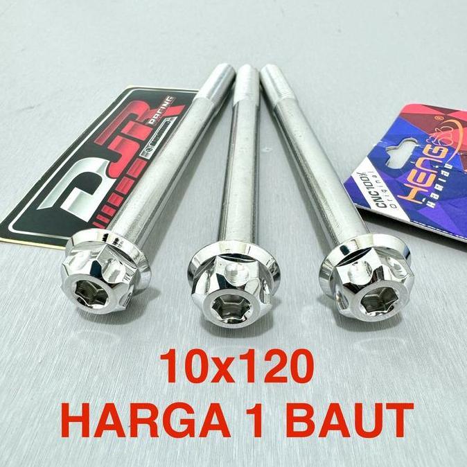 BAUT 14 PROBOLT 10X120 STAINLESS MODEL GS1 ORIGINAL HENG THAILAND BAUT 14 PANJANG 12CM TERMURAH
