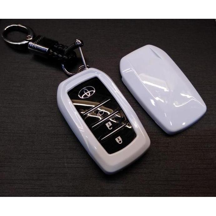 CASING COVER REMOT MOBIL SMART KEY TOYOTA FORTUNER INNOVA ALPHARD GANTUNGAN TALI CAR KUNCI SIAP KIRI