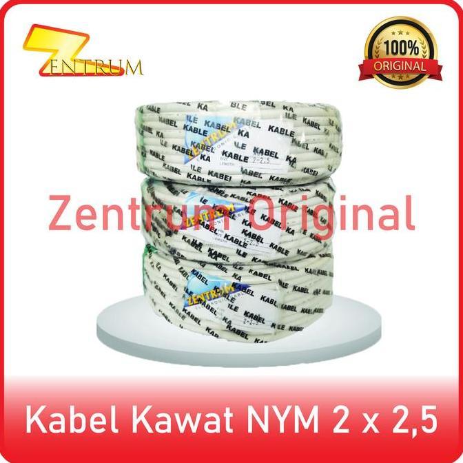 Fastx- Kabel Kat Nym 2 X 2,5 (30 Yard) Putih / Hitam