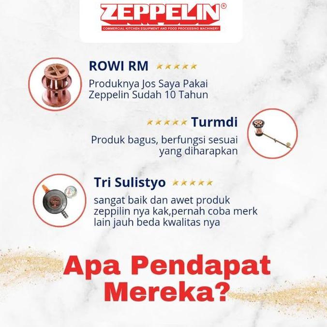 Murah Zeppelin Kompor Cor Tekanan Tinggi Blower Lurus 1.5"