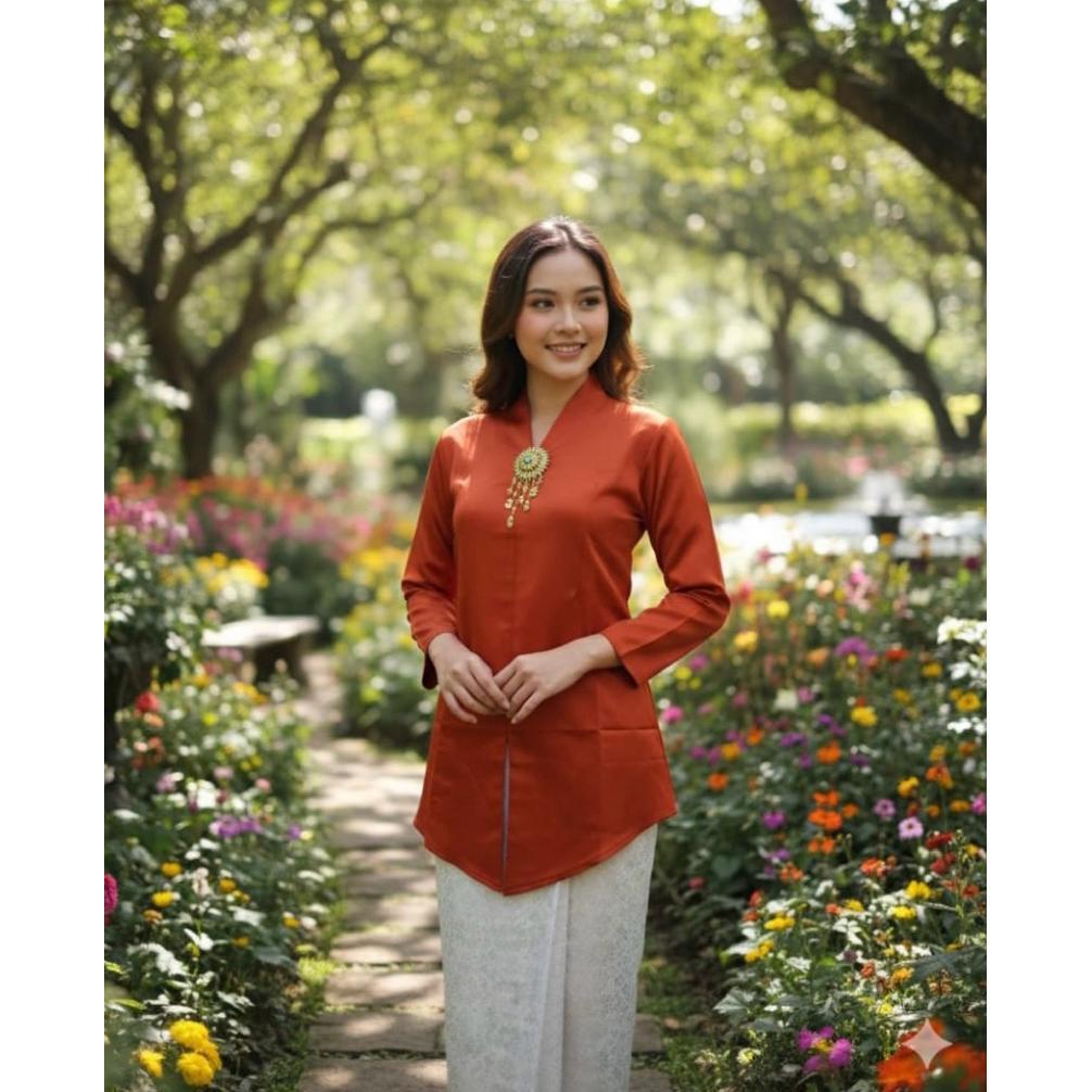TERMURAH KEBAYA TUNIK MELAYU TAFETAA / KEBAYA KONDANGAN / KEBAYA MODERN PANJANG / BAJU KEBAYA POLOS 