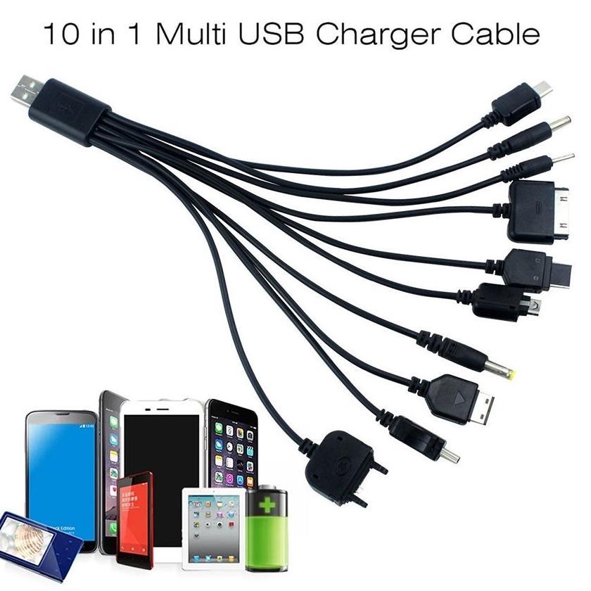 BIG SALE 1Meter 10 in 1 Kabel Data Cumi USB / Kabel Charger Cumi Multifungsi USB 10in1