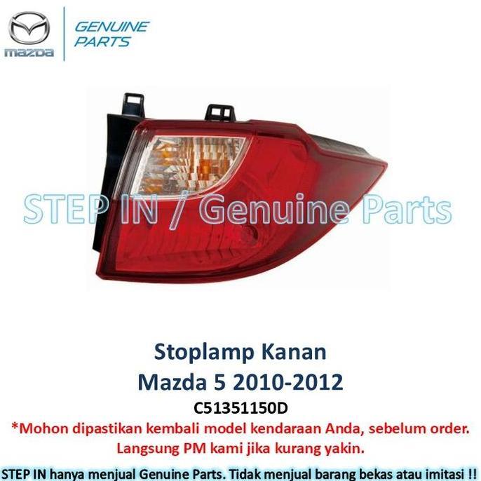 Promo Stop Lamp stoplamp KANAN KIRI Mazda 5 Lampu belakang Mazda5 2010 2011 2012 Original Genuine ba
