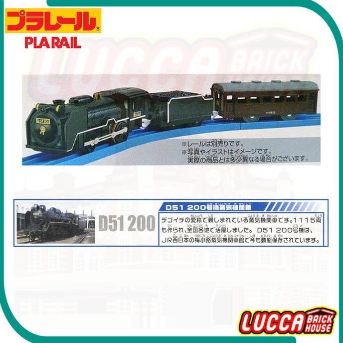 Promo Takara Tomy Plarail S-28 D51 200 Steam Locomotive Train With Lights Cod