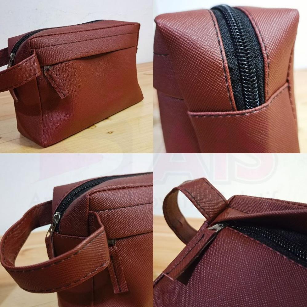 TERMURAH POUCH ELEGAN PRIA POUCH SEMI KULIT PRIA POUCH COWOK DOMPET PRIA POUCH PERLENGKAPAN KECIL