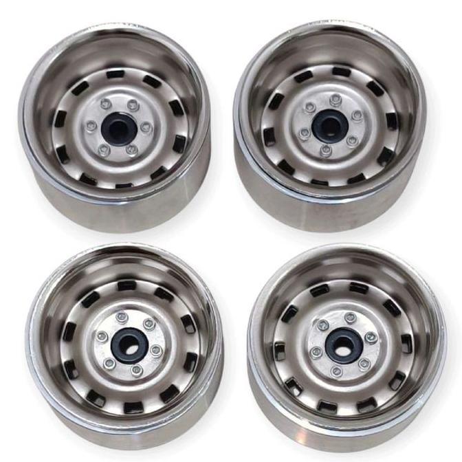 Promo 4Pcs Velg Beadlock 1.9 Rc Axial Scx10 Ii Rgt 1/10 Velg 1.9 Beadlock Rc 1/10 Cod
