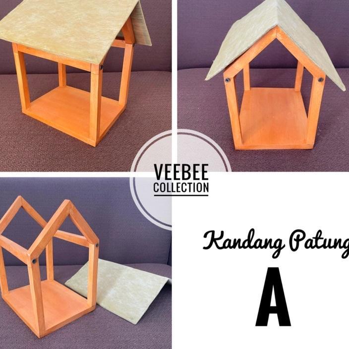 Rumah Rumahan Patung Kayu/ Kandang Patung Yesus Set/ Kandang Diorama/Rumah Patung Kelahiran Yesus