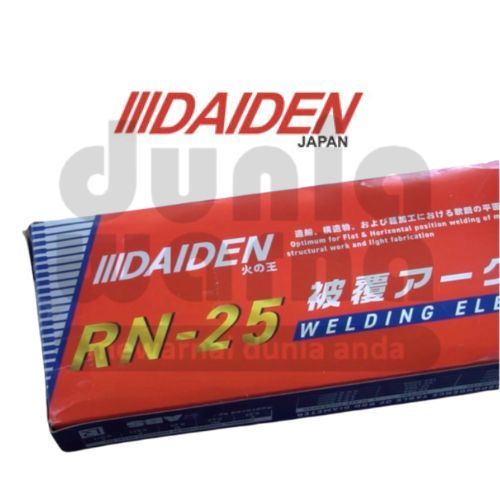 Daiden Rn25 Aws E6013 Kawat Las Mma Rn 25 E 6013 Opsi 2Mm 2Kg/2.6Mm 5Kg/3.2Mm 5Kg / 2 / 2.6 / 3.2 Mm