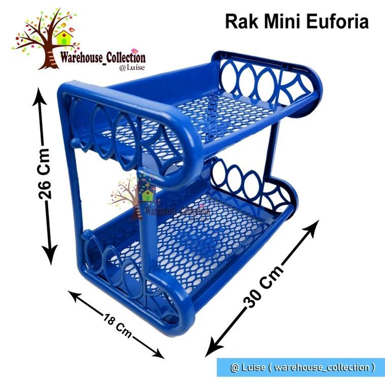 RAK PLASTIK SUSUN 2 / RAK PLASTIK MURAH / RAK BUMBU EUFORIA / RAK SERBA GUNA