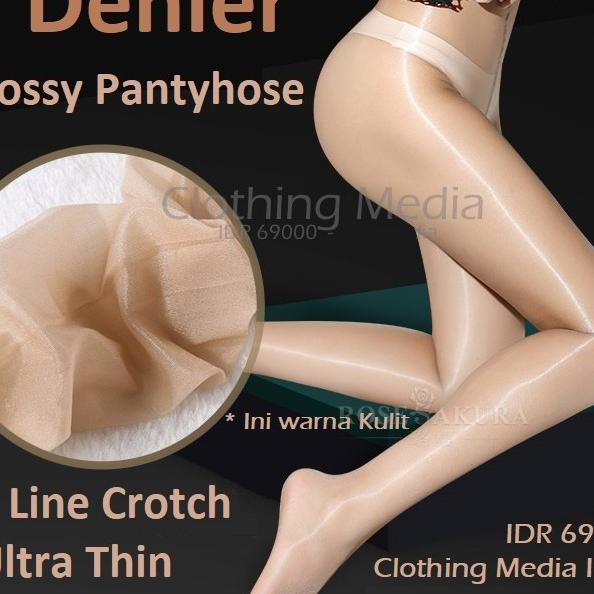 Pantyhose 1D Line Ultra Thin Glossy Oil Elastis Stocking Super Tipis