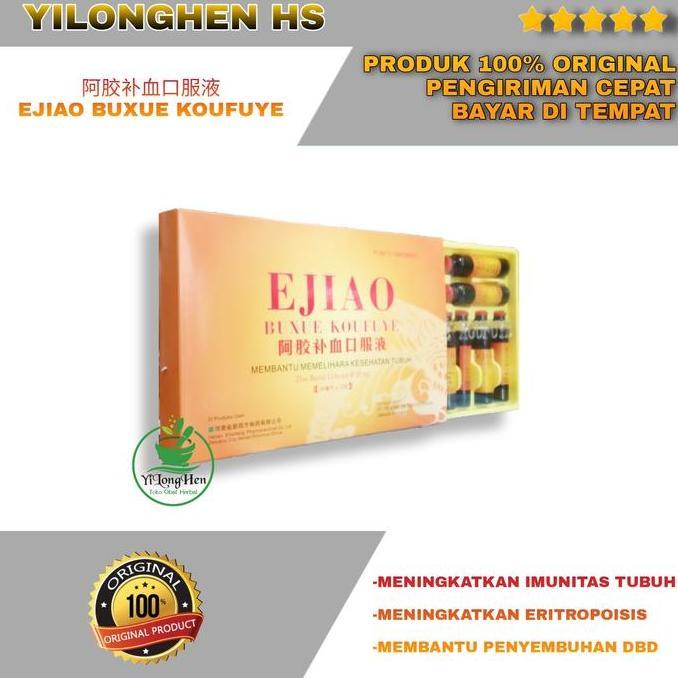 Ejiao Buxue Koufuye Isi 1 Fufang Ejiao Obat Penambah Darah Trombosit
