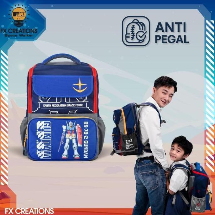 Ransel Sekolah Anak Anti PegalRX-78-2 GUNDAM School Backpack FX Creations SNA242015AGS-98