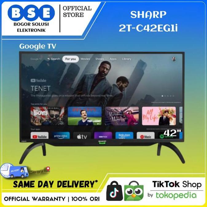 TV ANDROID GOOGLE TV 42 INCH DIGITAL TV SHARP 42EG1i Pengganti C42BG1i