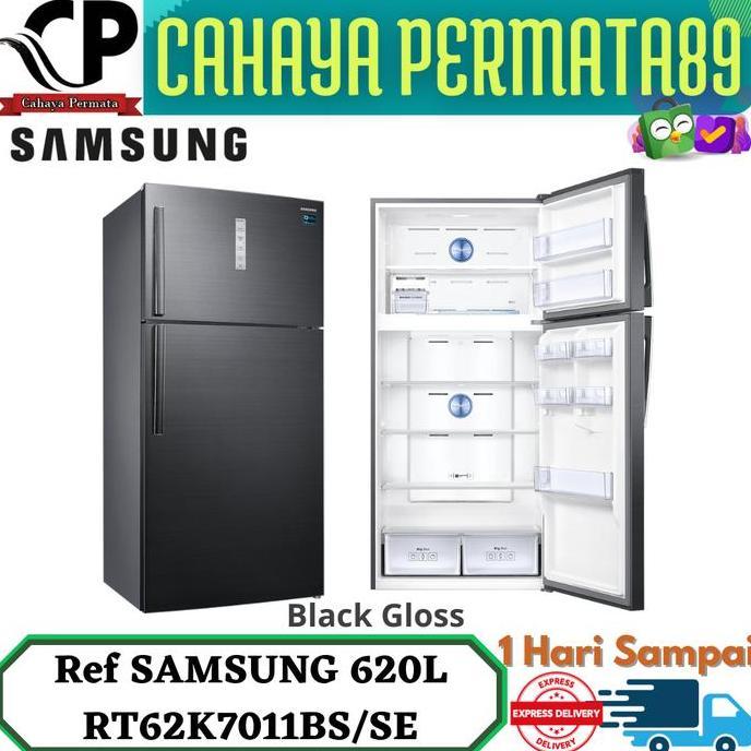 SAMSUNG RT62K7011BS Kulkas 2 Pintu Jumbo 620L Twin Cooling Plus RT62